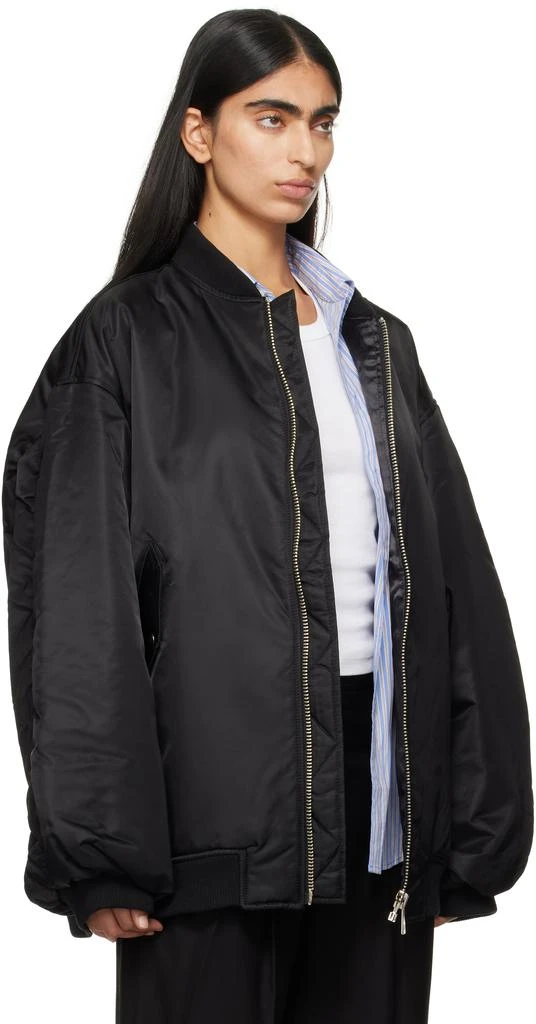 The Frankie Shop Black Astra Bomber Jacket 2