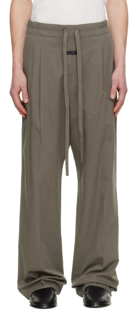Fear of god Khaki Drawstring Straight Trousers
