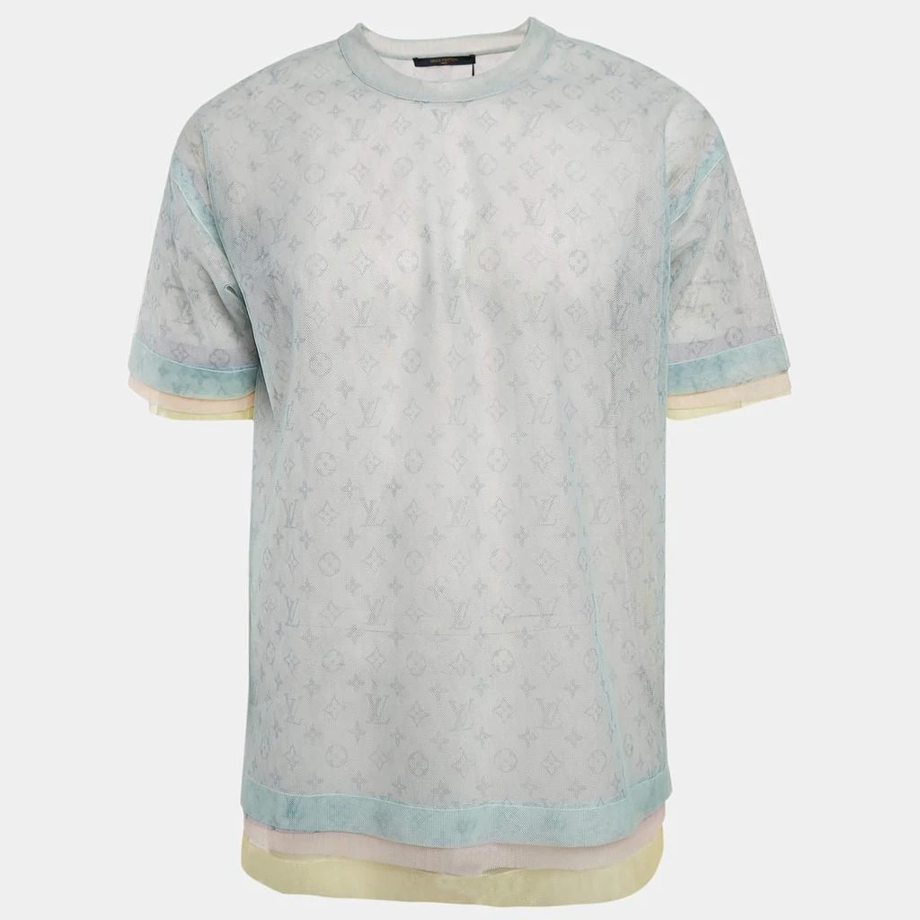 Louis Vuitton Louis Vuitton Multicolor Monogram Print Tulle Oversized T-Shirt XS 1