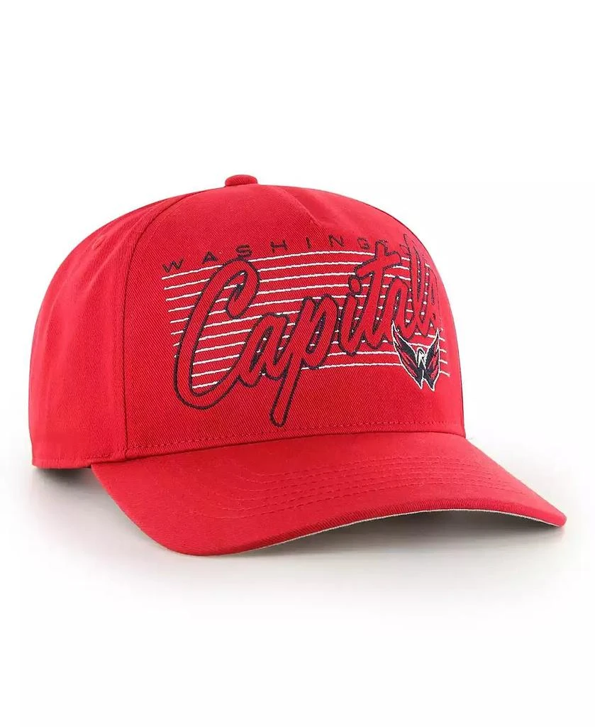 47 Brand Men's Red Washington Capitals Marquee Hitch Snapback Hat 2
