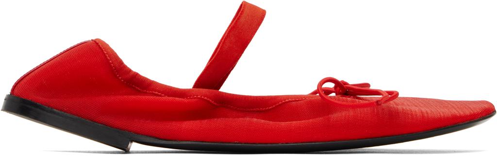 Proenza Schouler Red Glove Mary Jane Ballerina Flats