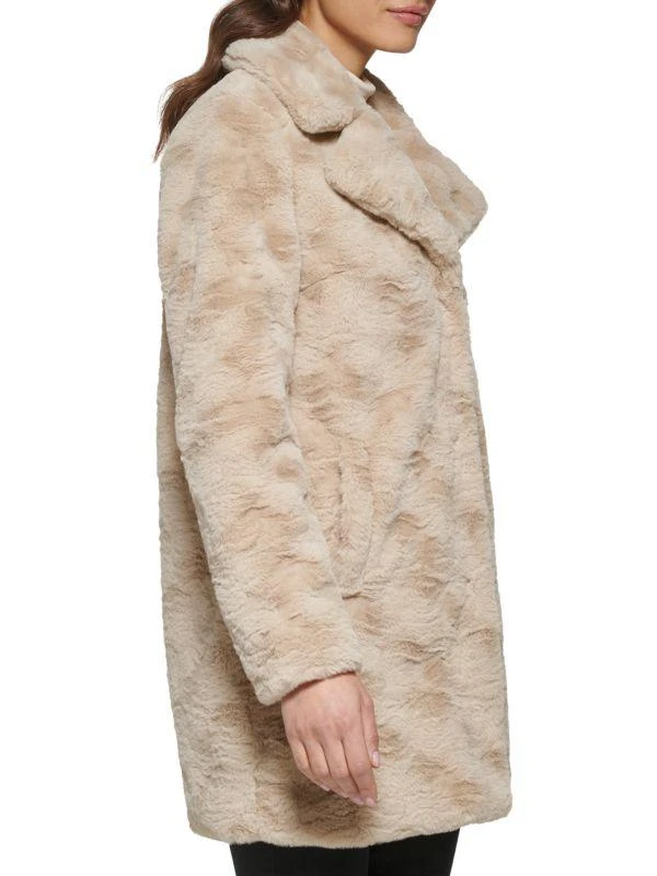 Kenneth Cole Textured Faux Fur Coat 7