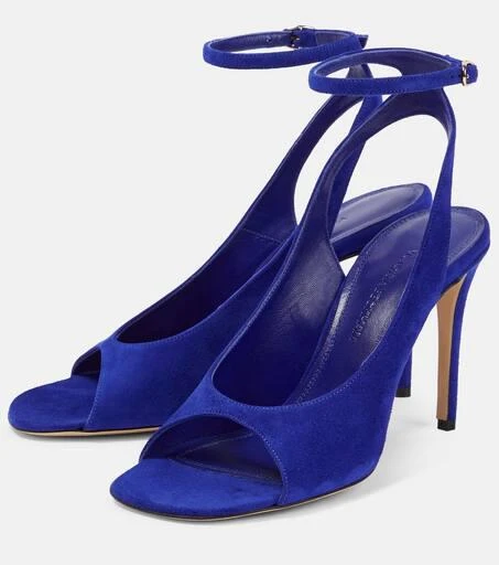 Victoria Beckham Suede slingback sandals 5