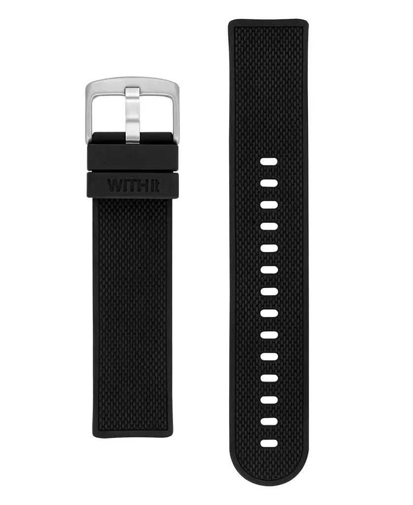 WITHit Black Silicone Woven Band Compatible with Fitbit Charge 5 and 6 3