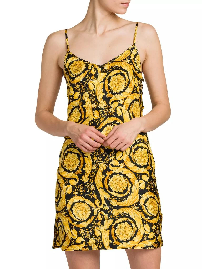 Versace Baroque Print Silk Slipdress 3