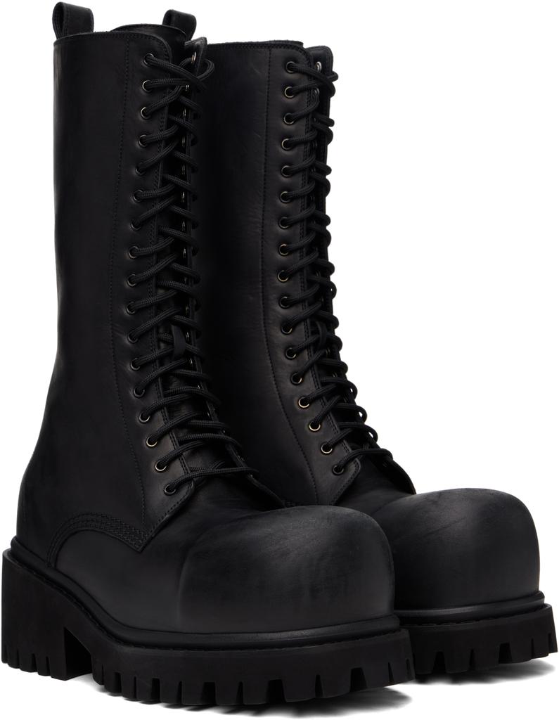 Balenciaga Black Stomper Boots - Free Shipping - BeyondStyle