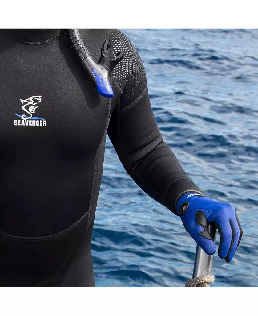 Seavenger Abyss 1.5mm Mesh Reef Water Sports Gloves with Amara Leather Palm - Yellow / 2X 6