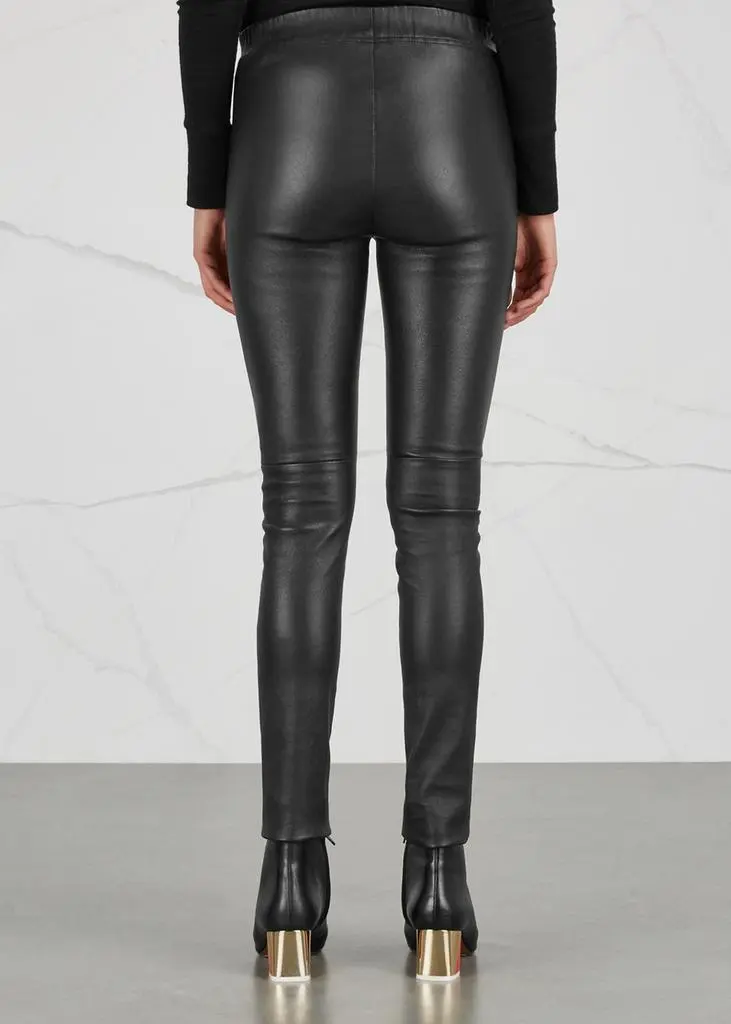 DOM GOOR Black leather leggings 3