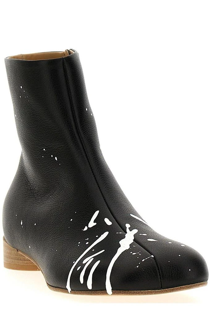 MM6 Anatomic Paint Splatter Printed Ankle Boots 2