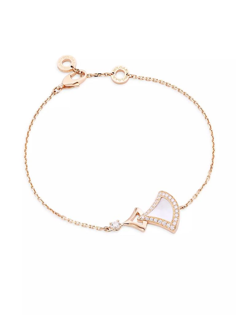 BVLGARI Divas' Dream 18K Rose Gold, Mother-Of-Pearl, & Diamond Bracelet 1