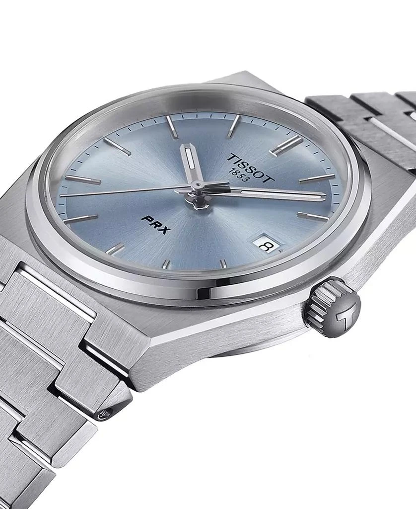 Tissot Unisex PRX Silver-Tone Stainless Steel Bracelet Watch 35mm 3