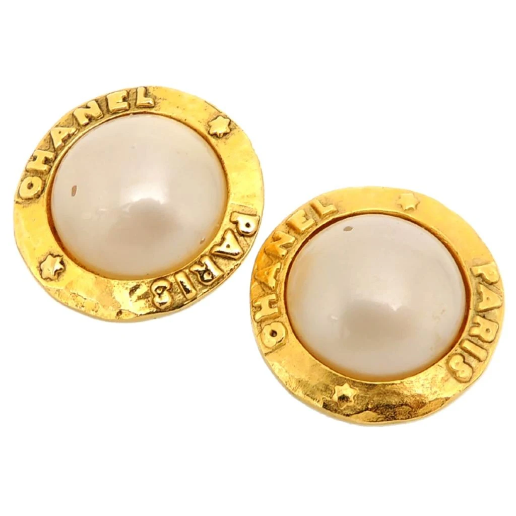 Chanel gold Plating Clip Earrings (Pre-Owned)