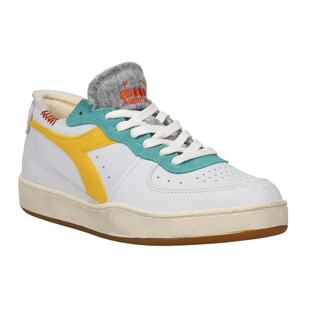 Diadora Mi Basket Row Cut Tennis Lace Up Sneakers 2