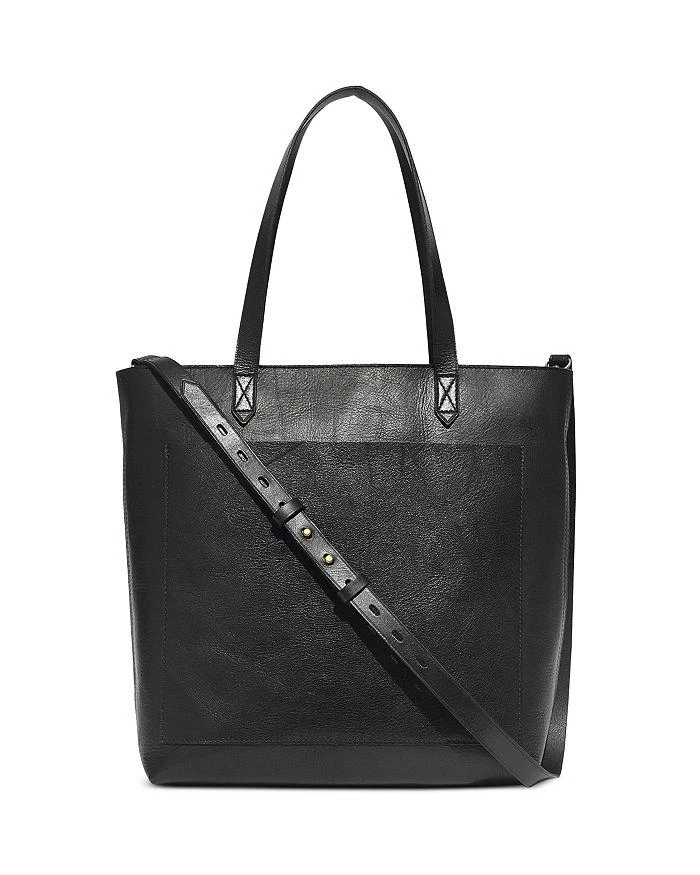 Madewell The Zip Top Medium Leather Transport Tote 1