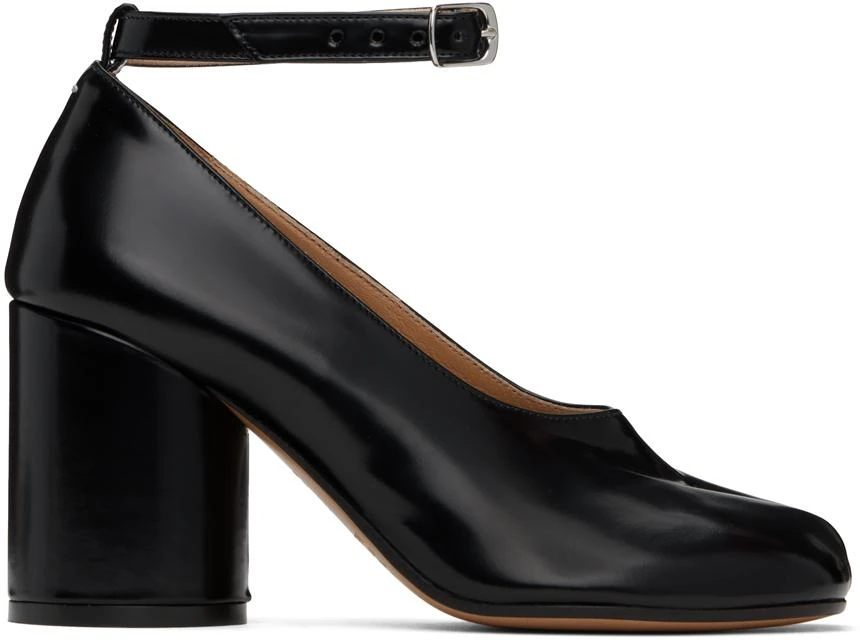 Maison Margiela Black Tabi Leather Heels IT-35.5 - High Heels 