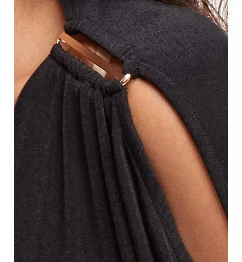 JM Collection Women's Cold-Shoulder Hardware Jersey Top, Created for Macy's 3