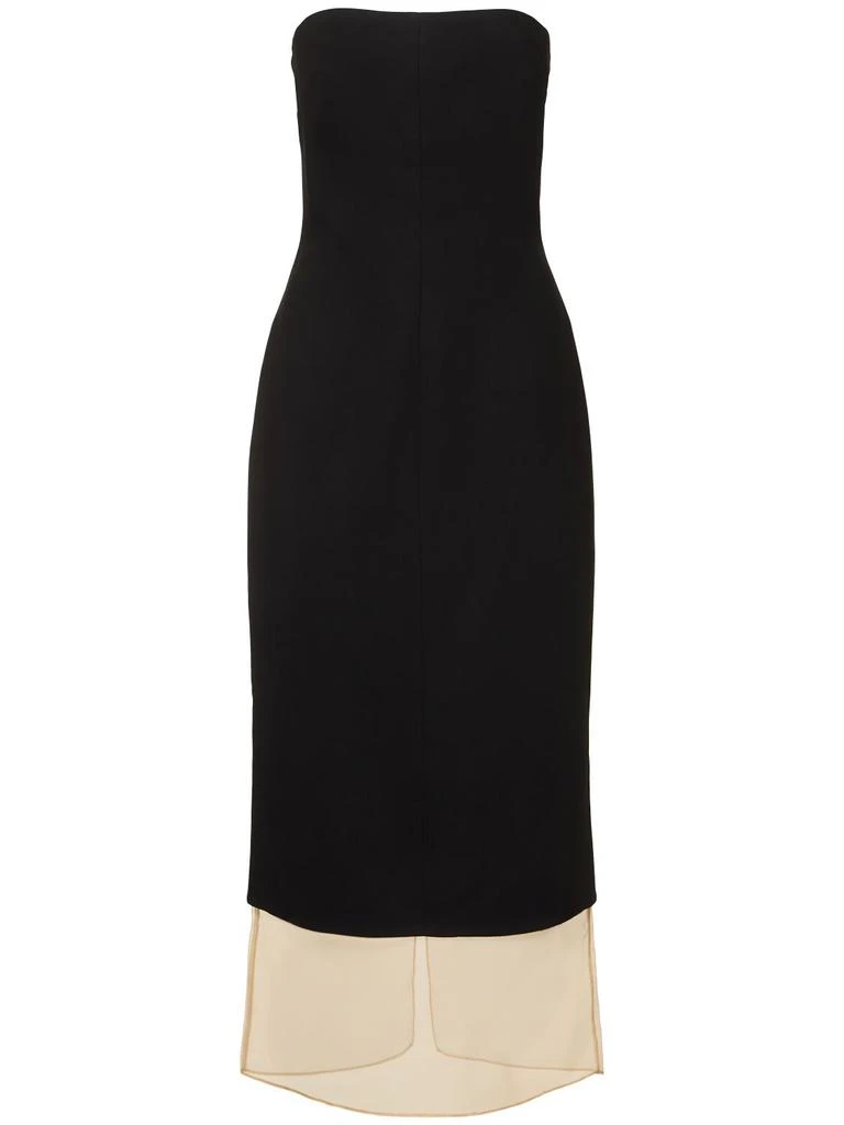Esse Studios Issia Strapless Midi Dress from LUISAVIAROMA