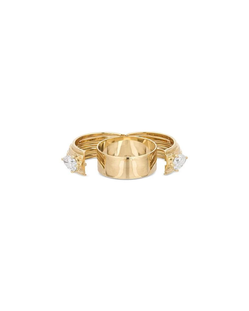 Adina Reyter 14K Yellow Gold Lab Grown Diamond Hidden Message Band Ring 2