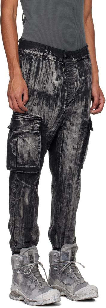 11 by Boris Bidjan Saberi Black P21B Denim Cargo Pants