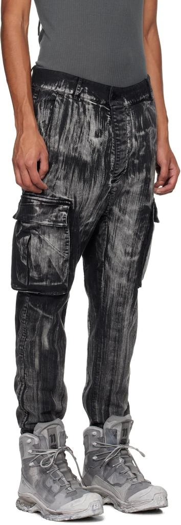 11 by Boris Bidjan Saberi Black P21B Denim Cargo Pants 2