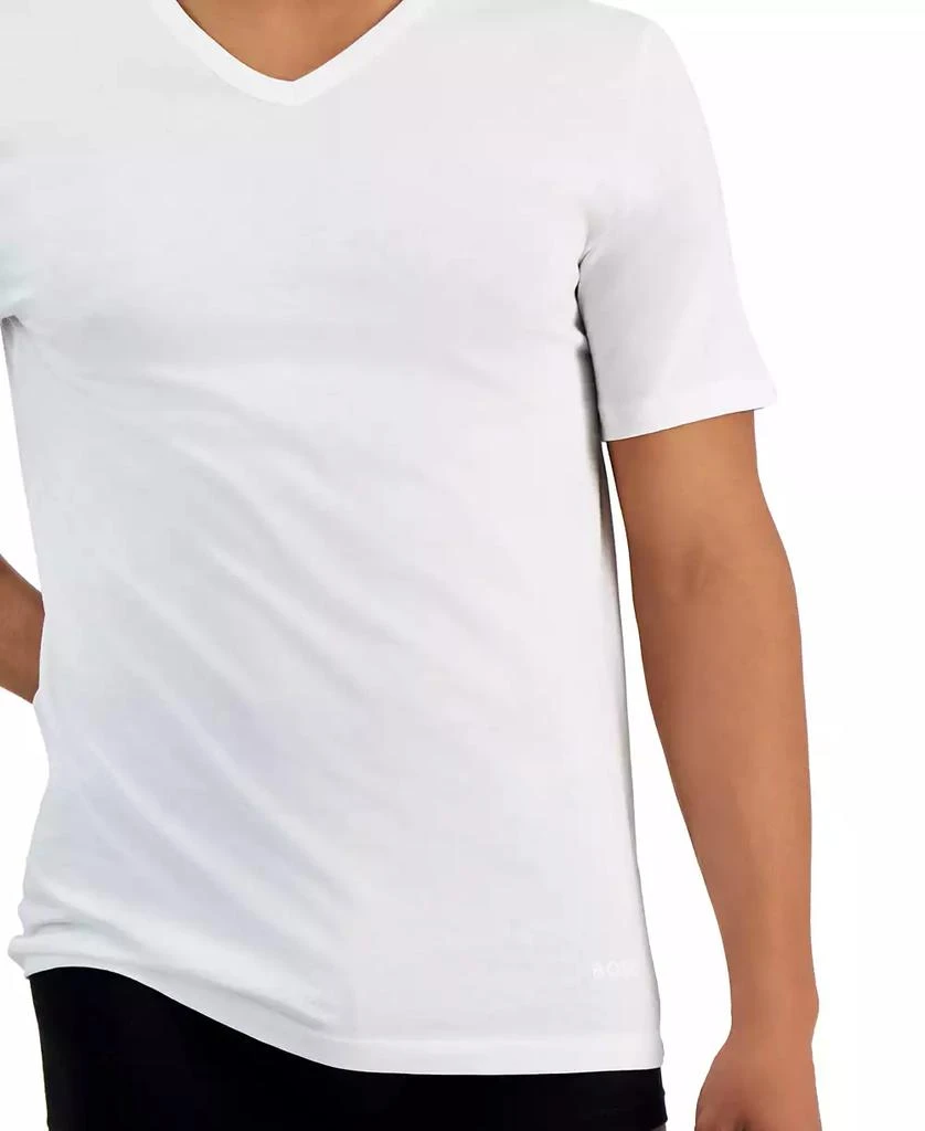 Hugo Boss Men's 5-Pack Authentic Solid Cotton V-Neck T-Shirts 3