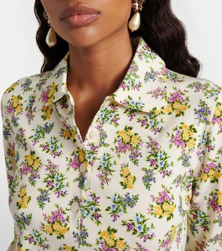 Dolce 
Gabbana Floral polo shirt 4