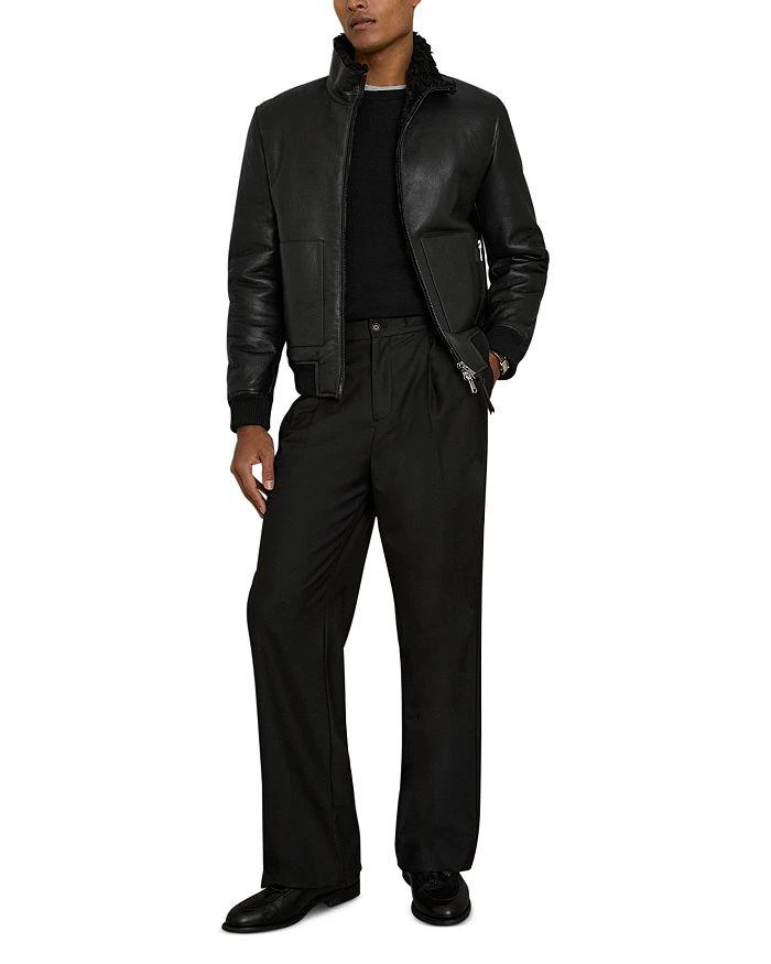REISS Shearling Lined Leather Jacket 2