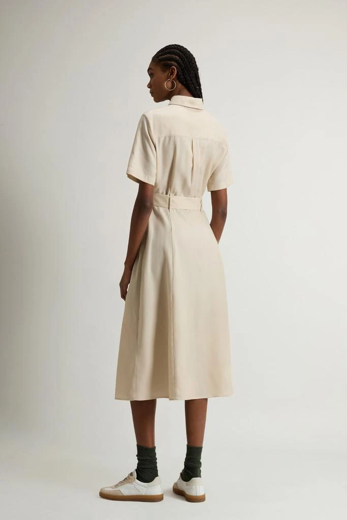 Woolrich Long Tencel Dress - Women - Red 3