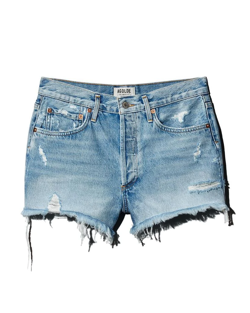 AGOLDE Parker Vintage Cutoff Denim Shorts in Swapmeet 8
