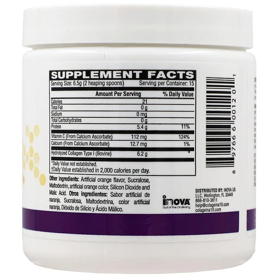 Colageina Hydrolyzed Collagen Dietary Supplement Powder 3