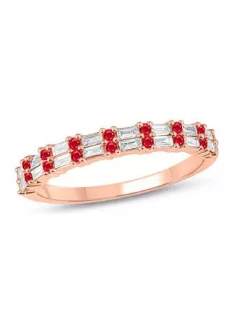 Belk 
Co. 1/3 ct. t.w. Diamond 
Ruby Anniversary Band in 14K Rose Gold