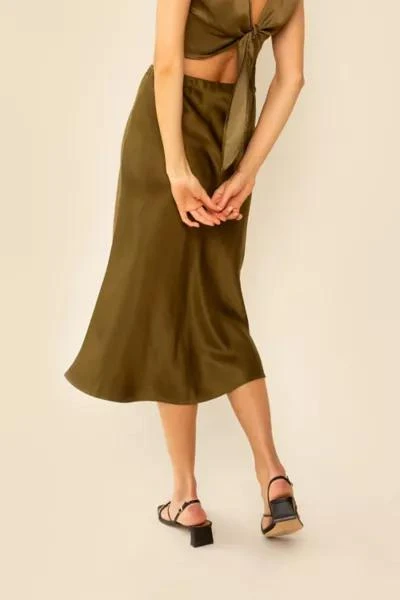 Whimsy and Row Whimsy + Row Donna Tencel Midi Skirt 2