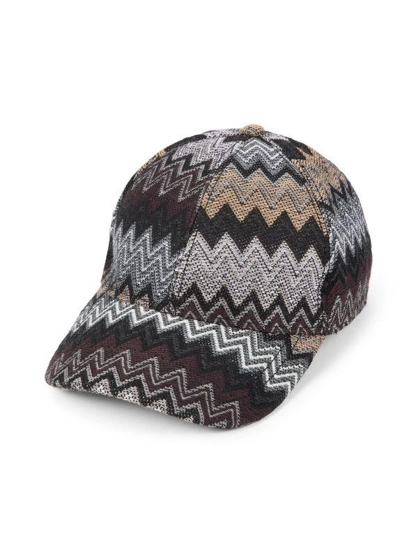 Missoni Chevron Wool-Blend Baseball Cap 1