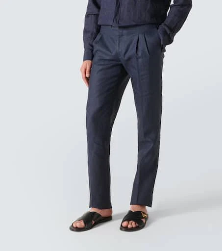Thom Sweeney Linen suit pants 3