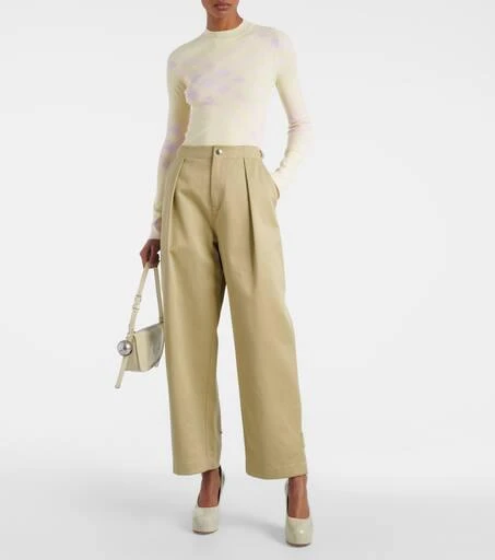 Burberry Burberry Check wool-blend top 2