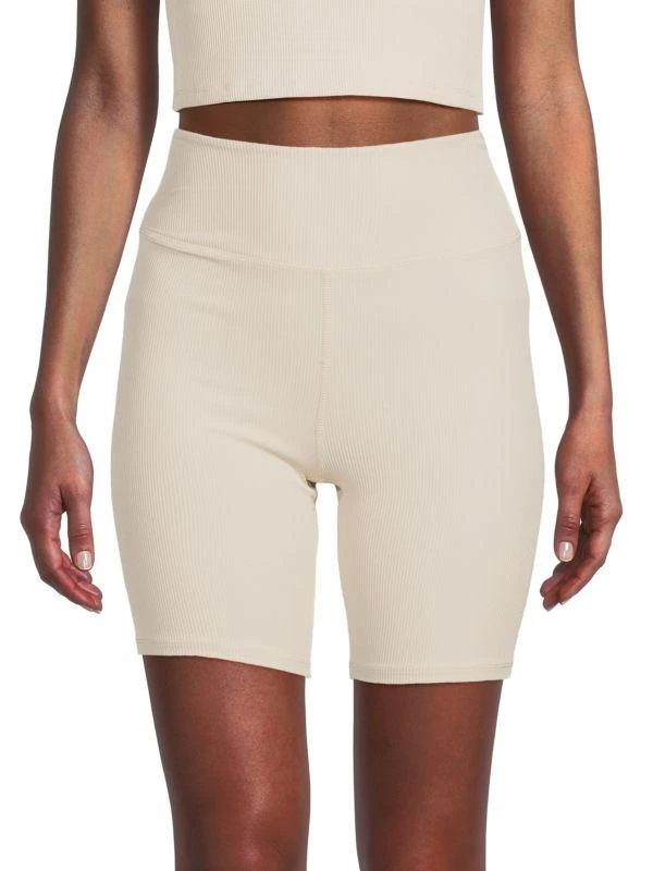 Sage Collective Ribbed Biker Shorts 1