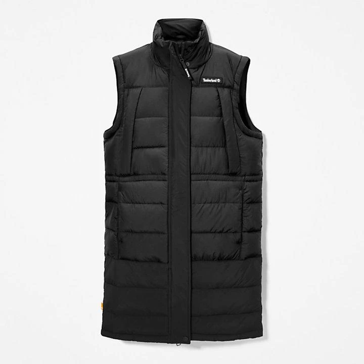 Timberland Long Puffer Gilet for Women in Black 6
