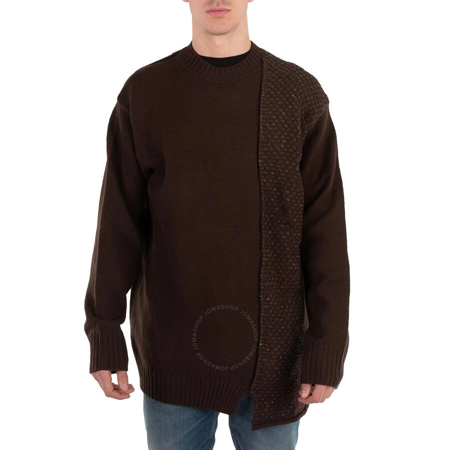 Yohji Yamamoto Men's Brown  Round Neck Knit Sweater 2