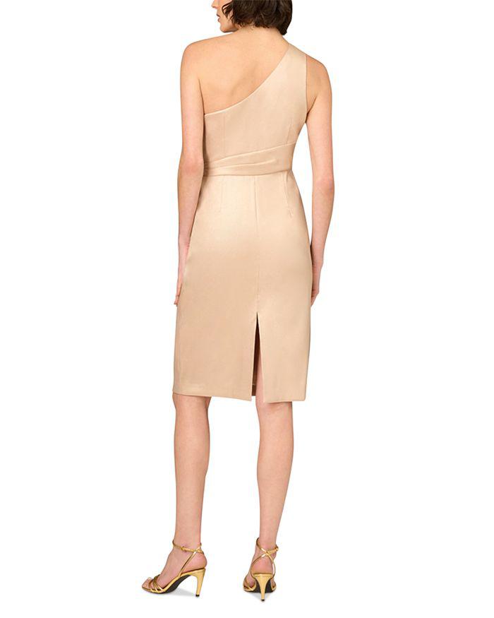 Aidan Mattox Foiled Mikado Dress