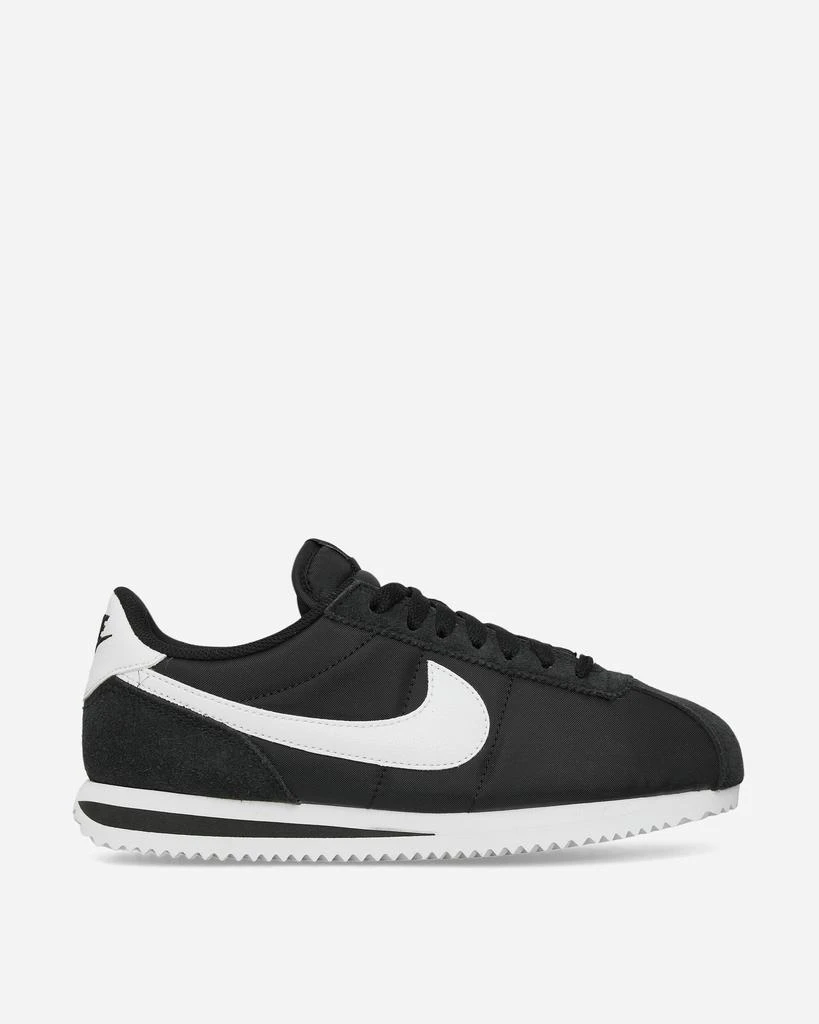 NIKE Women's Cortez Textile Sneakers Black / White 2