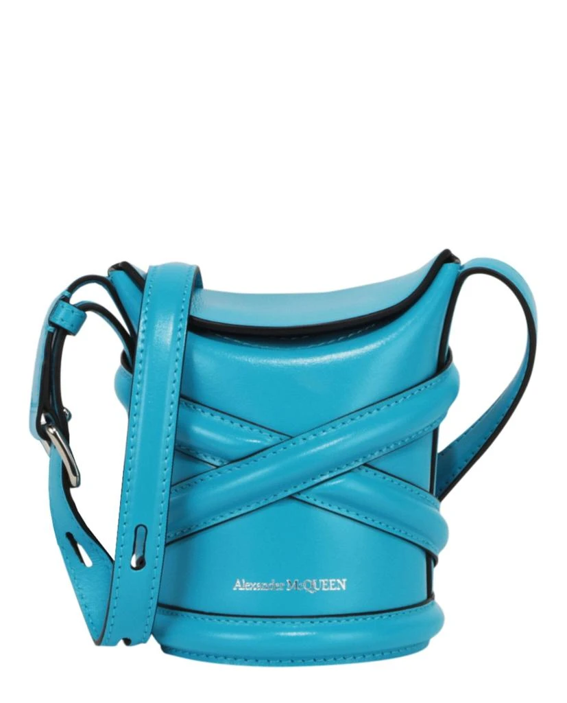 Alexander McQueen Mini Curve Leather Bucket Bag 1