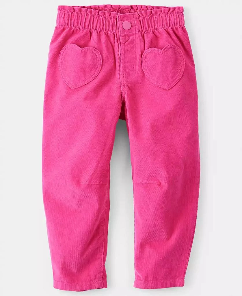 Carter
s Girls
 Toddler 2T-5T Heart Pocket Barrel Elastic Waistband Pants