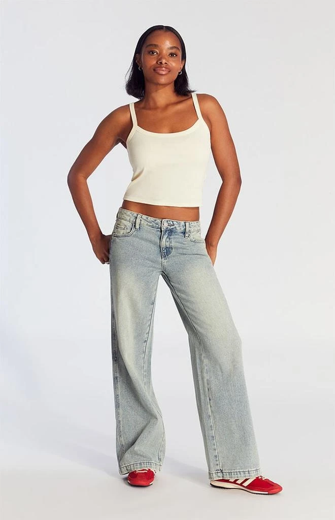 PacSun Casey Tint Low Rise Baggy Jeans Medium Indigo Wash 1