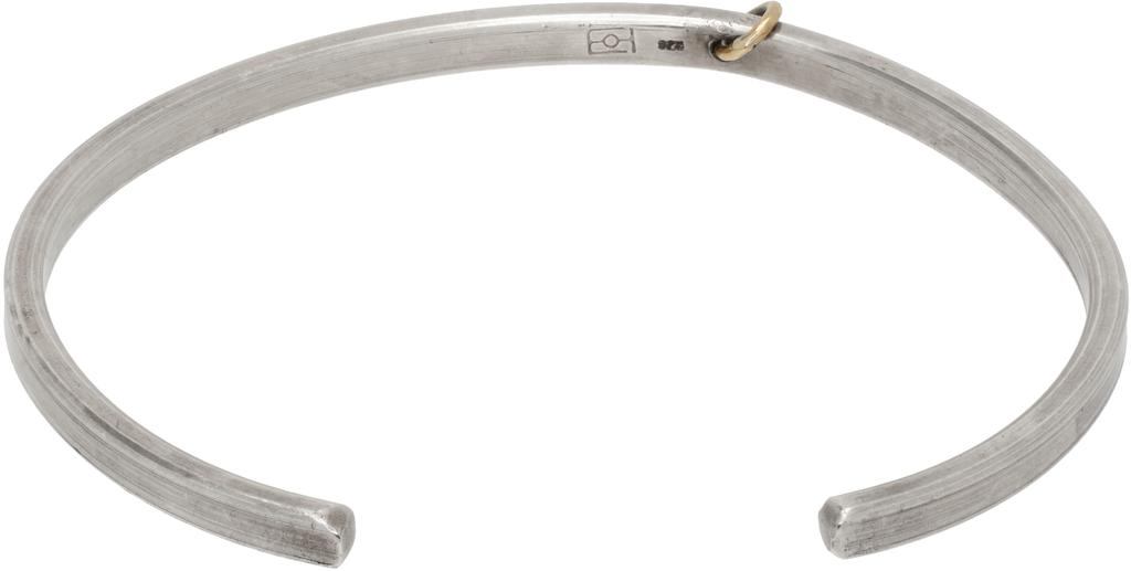 Title of Work Silver Mixed Metal Cuff Bracelet