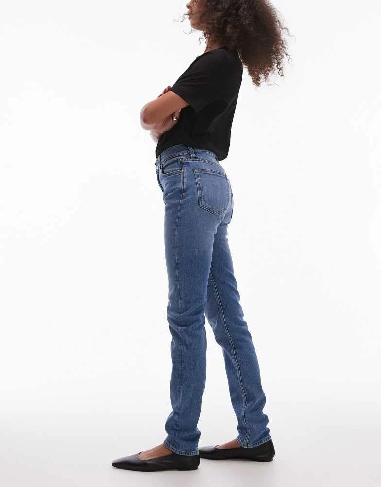 ARKET ARKET Azalea high rise stretch skinny leg jeans in mid wash blue 3