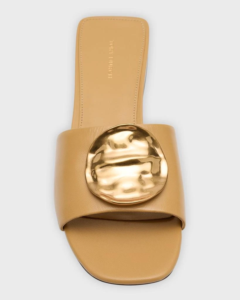 Tory Burch Patos Disc Leather Slide Sandals 5