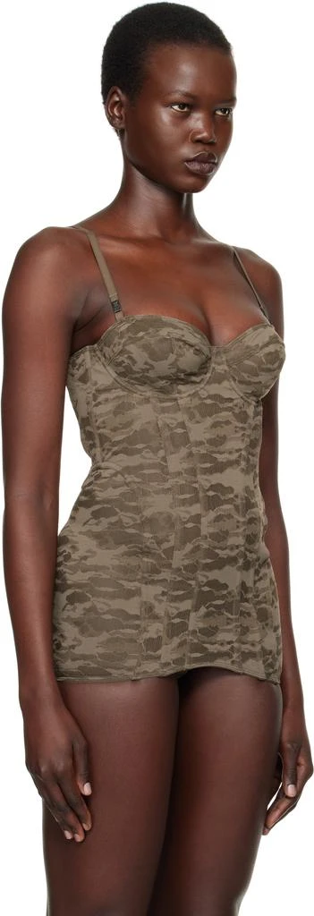 Diesel Khaki Savage X Fenty Edition Camo-Lace-Slip Corset 2