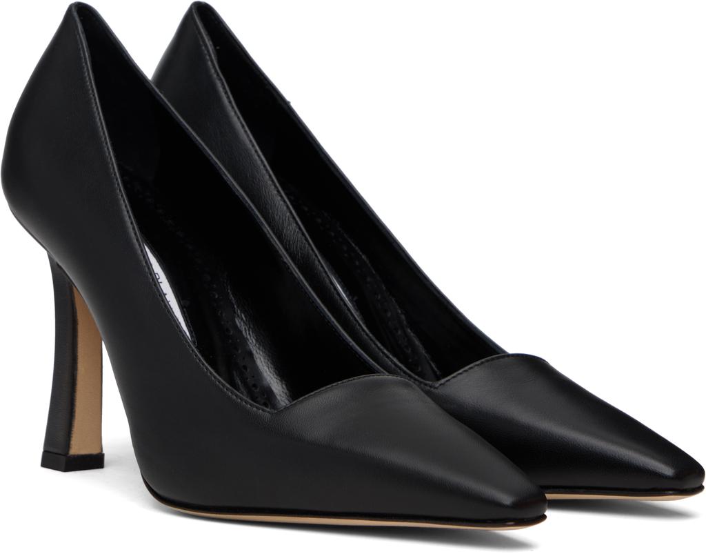 Manolo Blahnik Black Moira Heels - High Heels - Free Shipping