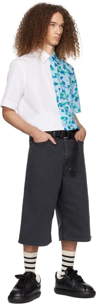 Marni Blue & White Floral Shirt 4