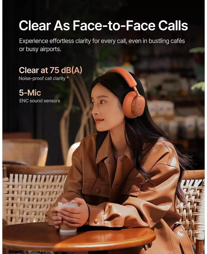 Baseus Inspire XH1 ANC Headphones with Dolby Audio Hi-Res Sound and 100H Playtime 5